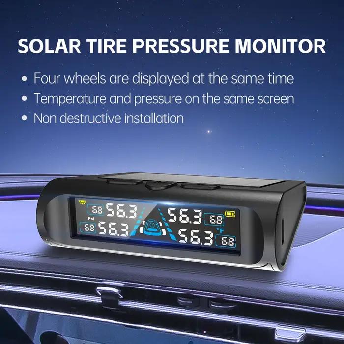 Système d'alarme de sécurité automobile avec surveillance de pression et de température des pneus pour une conduite sûre et tranquille occasions spéciales cadeau voiture