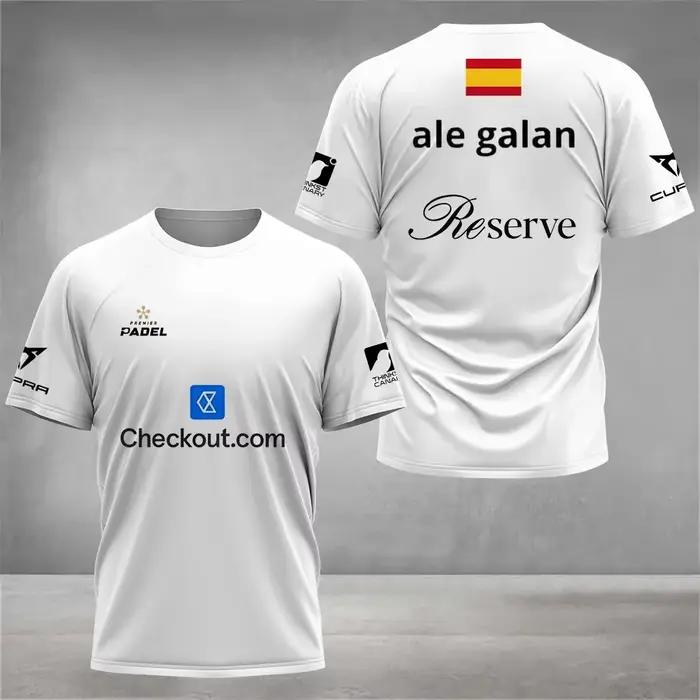 T-shirt de sport pour homme respirant et rapide à sécher, décontracté, polyester, imprimé, fin et tricoté, pour activités physiques intenses et occasions quotidiennes