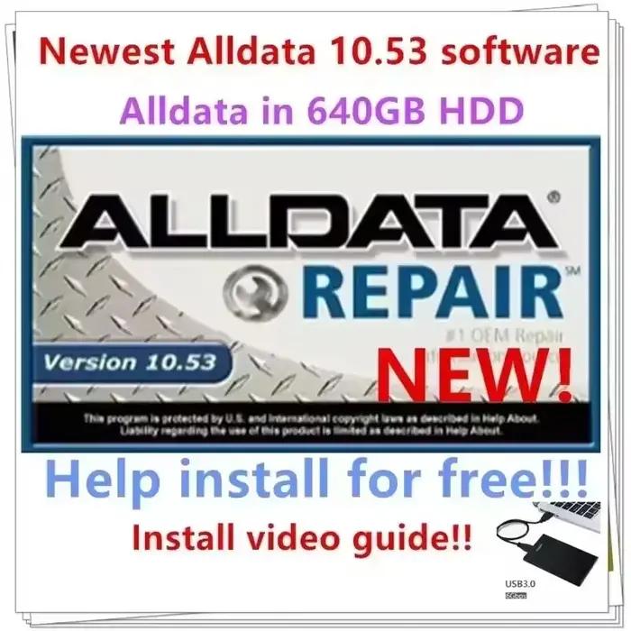 Logiciel de diagnostic automobile AllData 10.53 : Offre un support technique complet des données pour voitures et camions avec Wi-Fi