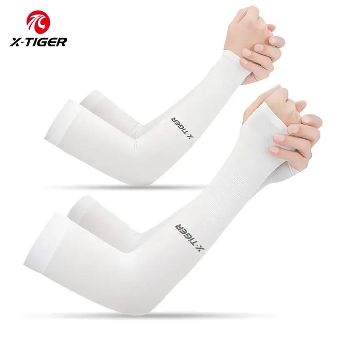 Manchons de bras de cyclisme X-TIGER en Lycra Anti-UV Protection Solaire pour Hommes et Femmes Occasions Extérieures Activités de Plein Air