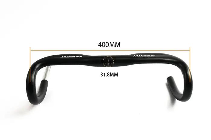 Guidon de vélo de route en aluminium à pignon fixe