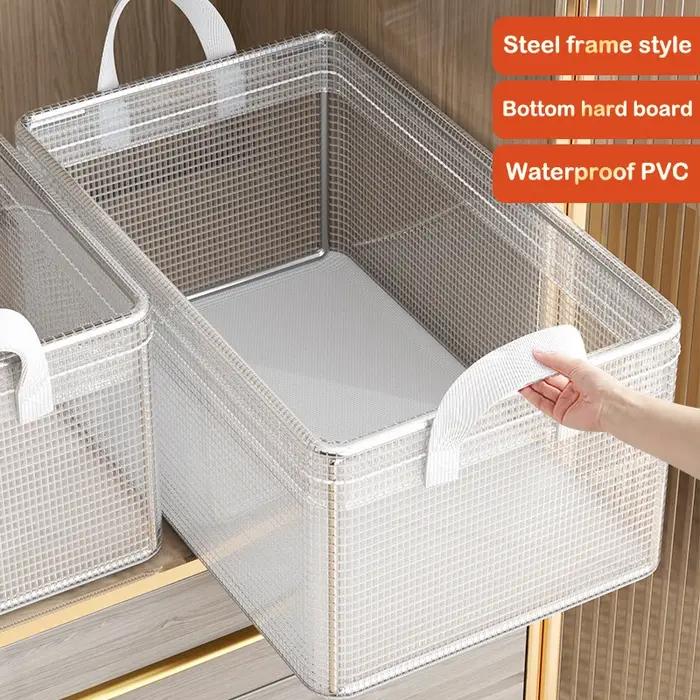 Boîte de rangement transparente grande capacité pour vêtements