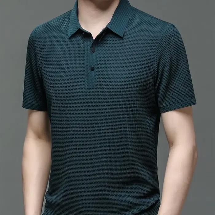 【Haute qualité】 M-4XL été nouveau T-shirt à manches courtes pour hommes POLO frais et respirant affa