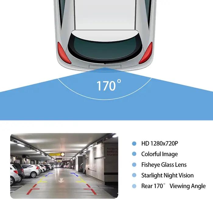 SonyCCD – caméra de recul pour voiture, 12V, Vision nocturne, Angle de 170 degrés, HD
