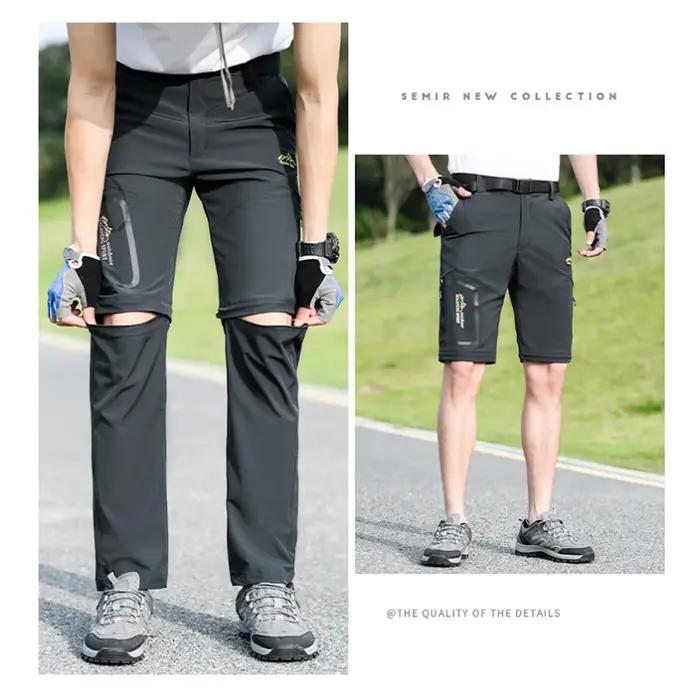 Pantalon randonnée démontable couple homme femme printemps camping trekking respirant séchage rapide outdoor