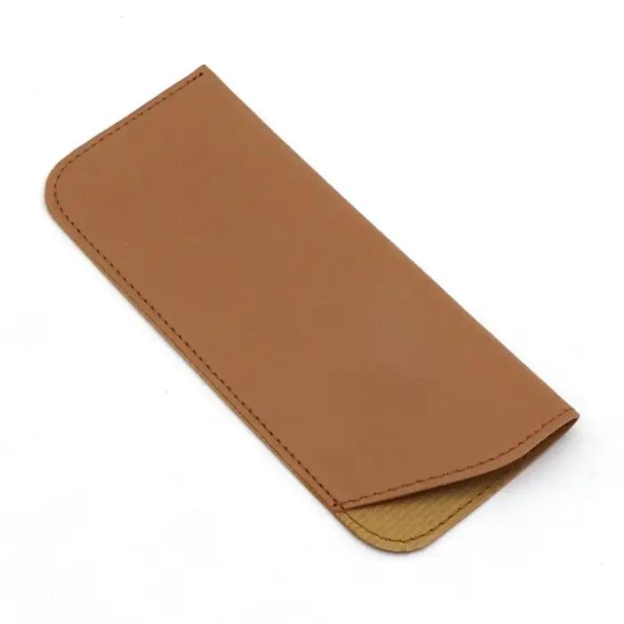 1pc sac à lunettes souple mode PU cuir