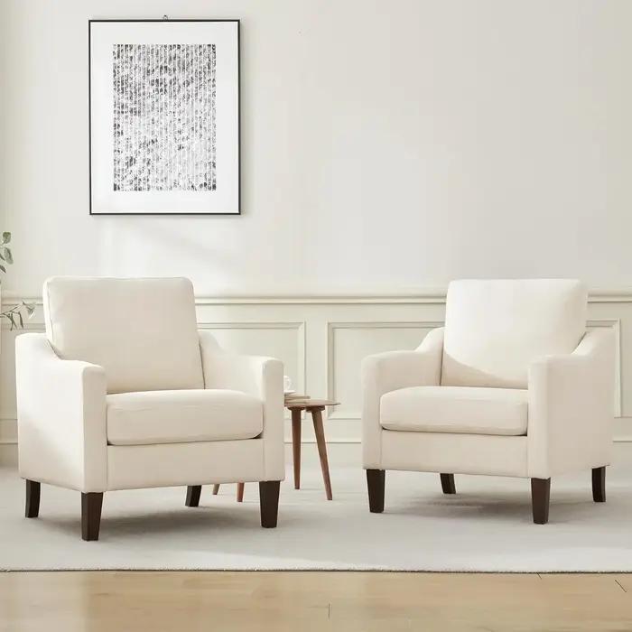 Fauteuil d'appoint moderne du milieu du siècle, chaise rembourrée pour salon, fauteuil pour chambre