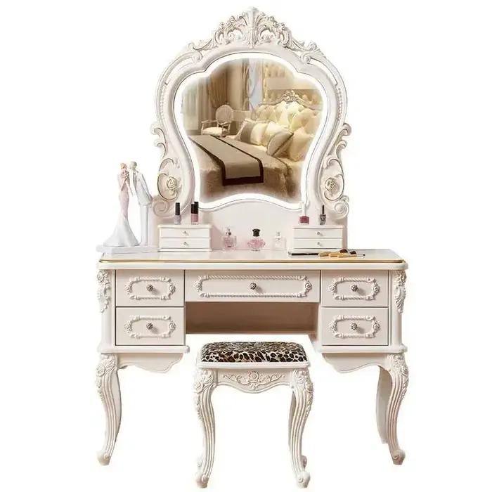 Coiffeuse de maquillage, commodes pour chambre à coucher, organisateur de bureau, coffre au trésor,