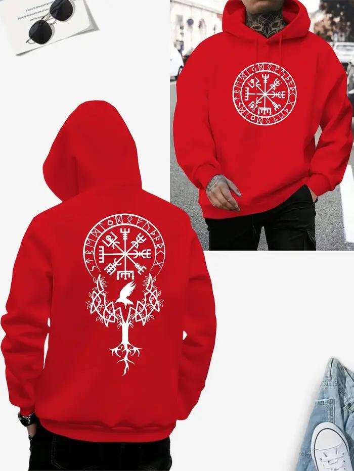 Viking Rune Yggdrasil mythologie nordique tendance de rue hommes/femmes sweat à capuche automne hiver quotidien décontracté ample chaud vêtements de sport
