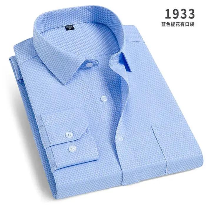 Chemise rayée à manches longues pour hommes