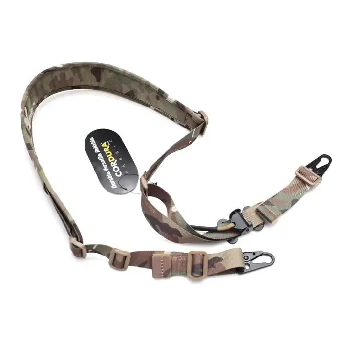Élingue tactique pour fusil de chasse homme toile de nylon 500D rembourrée configuration un ou deux points confortable pour tir et chasse