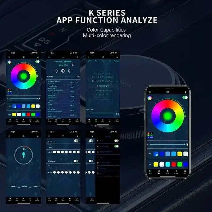Bande lumineuse d'ambiance LED RGB pour intérieur de voiture, Fiber optique USB néon Invisible, lamp