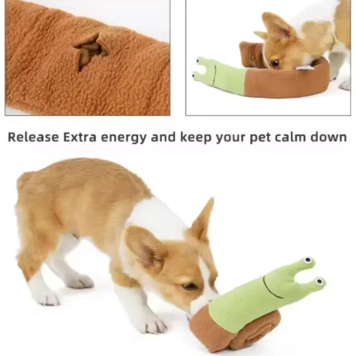 Jouets pour animaux de compagnie en forme d'escargot pour chiens et chats