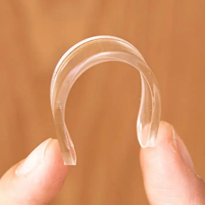 Bande d'étanchéité anti-collision transparente domestique autocollante porte anti-chute caoutchouc souple silencieuse isolation thermique et acoustique 10 pièces