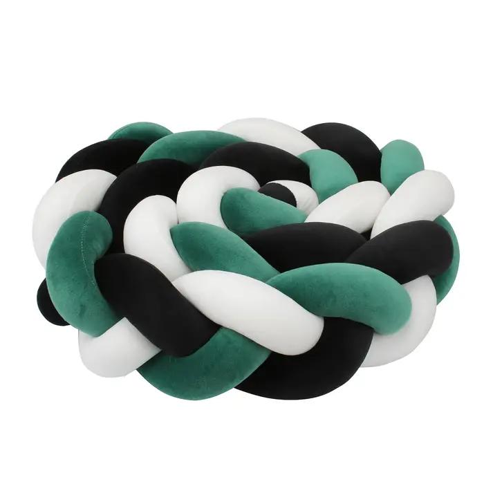 Lit protecteur en peluche tricoté pour bébé - Décoration de chambre - Sécurité et douceur pour les quatre saisons
