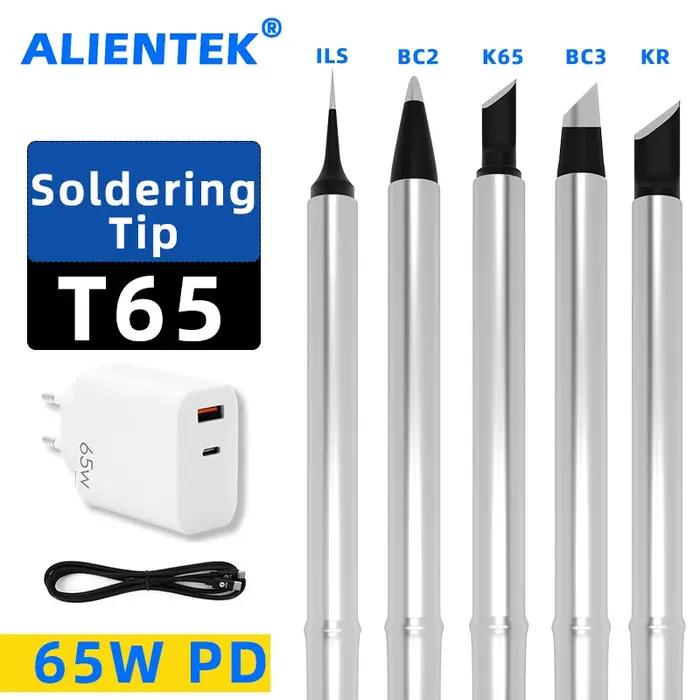 Pointe de fer à souder T65 T65-BC2 BC3 ILS KR K65, Type de chauffage interne, Kit de Station de soud