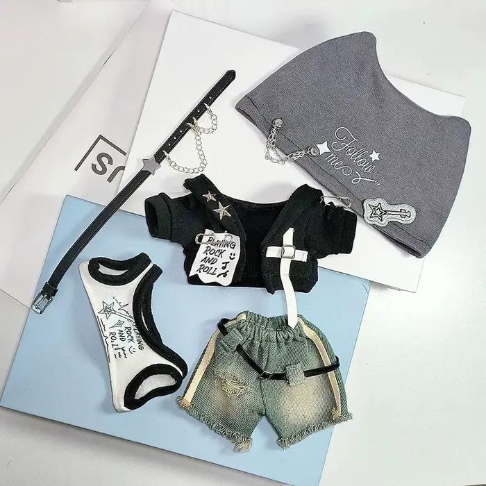 Vêtements uniquement Rock Rhapsody 20/25/30cm, vêtements en coton pour bébé, Style Cool et tendance, ensemble Original, cadeau Surprise d'anniversaire pour poupée
