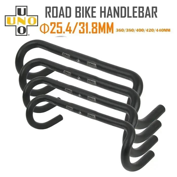 UNO – poignée de barre de chute ultralégère, guidon de vélo de route, 25.4/31.8mm, pliable, 360/380/