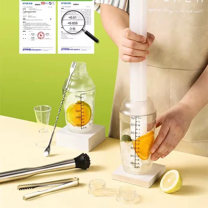 Ensemble de barman Boston Kit de cocktail en acrylique pour boissons mélangées et cocktails à domicile occasions spéciales soirée amicale