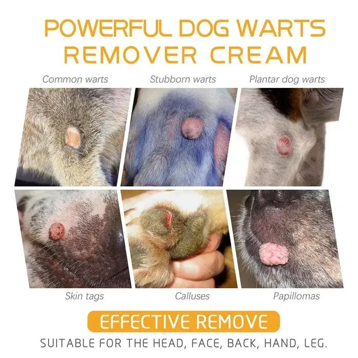Crème anti-verrue naturelle pour chien