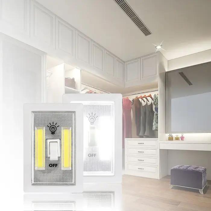 Mini applique murale LED sans fil avec interrupteur magnétique, éclairage intérieur, maison moderne,