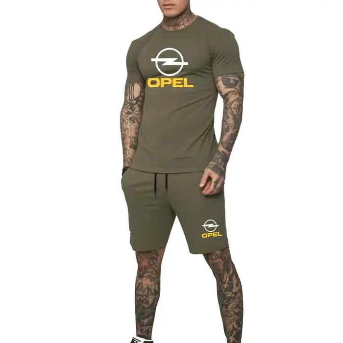 Ensemble 2 pièces OPEL : T-shirt col rond et short pour hommes