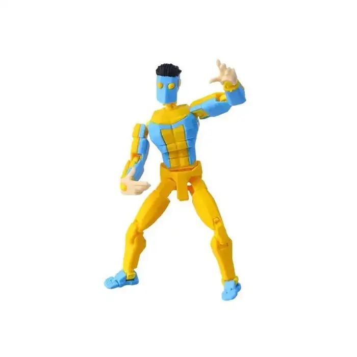 Figurine d'action personnalisée T13 Dummy13 imprimée en 3D, multi-articulée, transformable, avec masque bleu, jouet imprimé en 3D