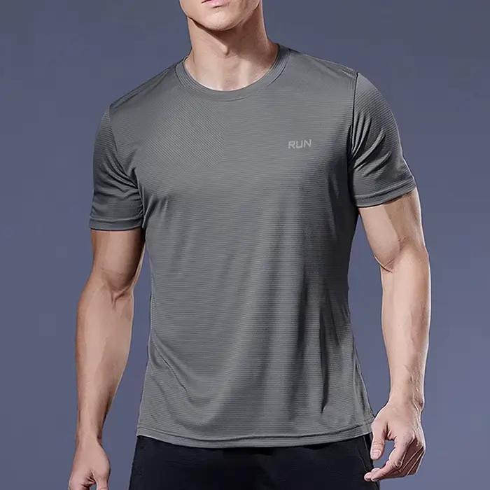 Maillot de sport de compression à séchage rapide pour hommes, chemises de course, t-shirts de footba