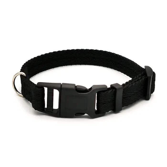 Collier pour chien de compagnie couleur unie colliers pour chiots chiens moyens rapidement désactivé