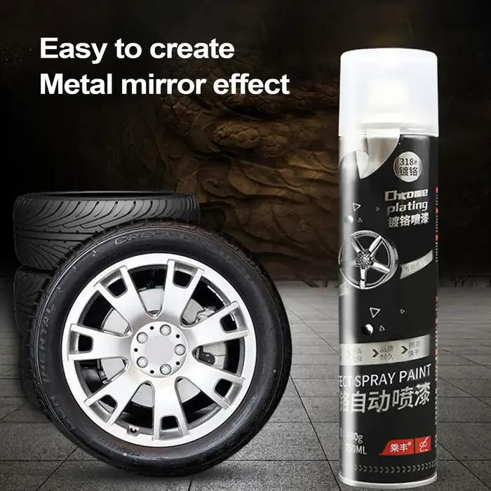 Spray de placage chromé pour voiture et décoration intérieure brillante et durable pour la maison et les projets de bricolage