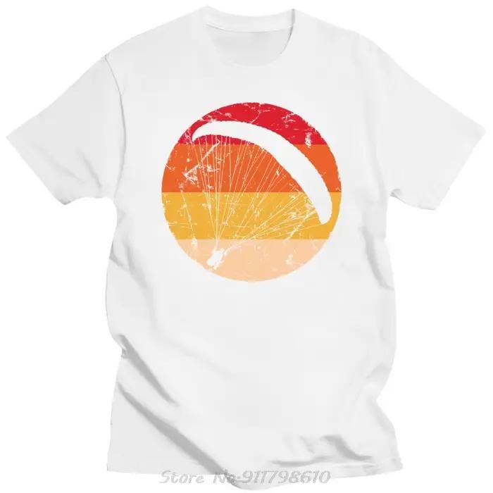 Mode rétro parapente T-shirt pour hommes loisirs