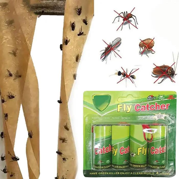 Bandes collantes anti-mouches pour intérieur et extérieur