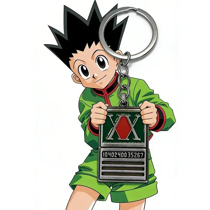 Porte-clés en métal Hunter x