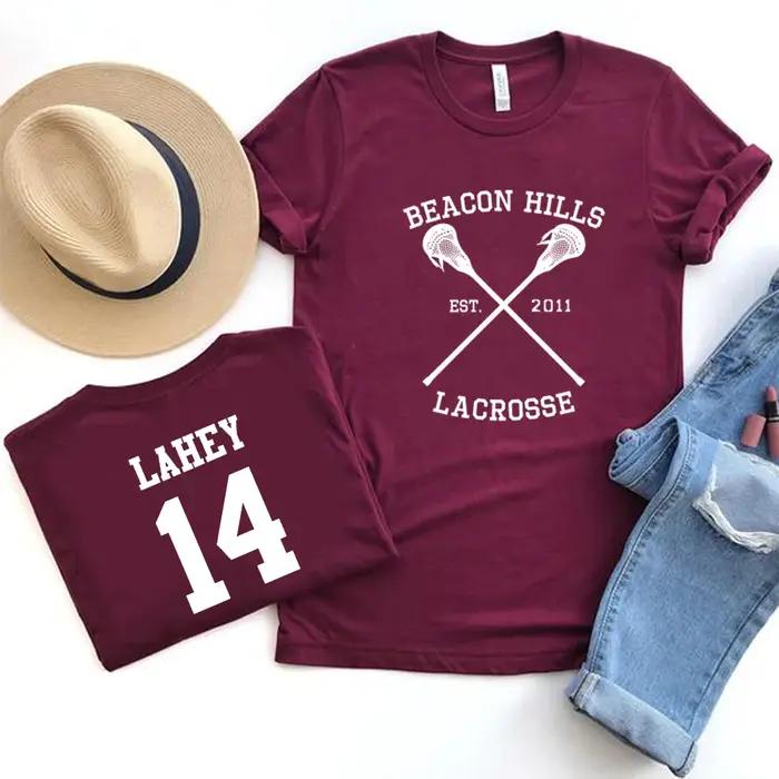 Teen Wolf Stiles Stilinski 24 McCall 11 T-shirt femmes hommes balise collines crosse chemise Dylan Obrien rétro adolesce