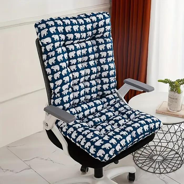 Coussin de chaise de bureau ergonomique avec support de dossier intégré – Convient à une utilisation multifonctionnelle des sièges de maison et d'auto