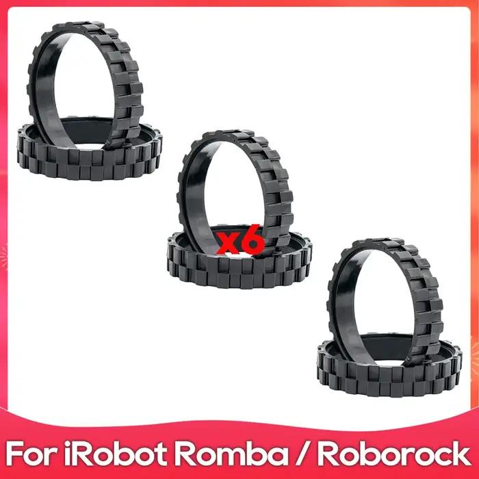 Pneus et roues pour aspirateur robot iRobot Roomba séries 500 600 700 800 900 / Roborock S5 Max S6 MaxV S6 Pure E5