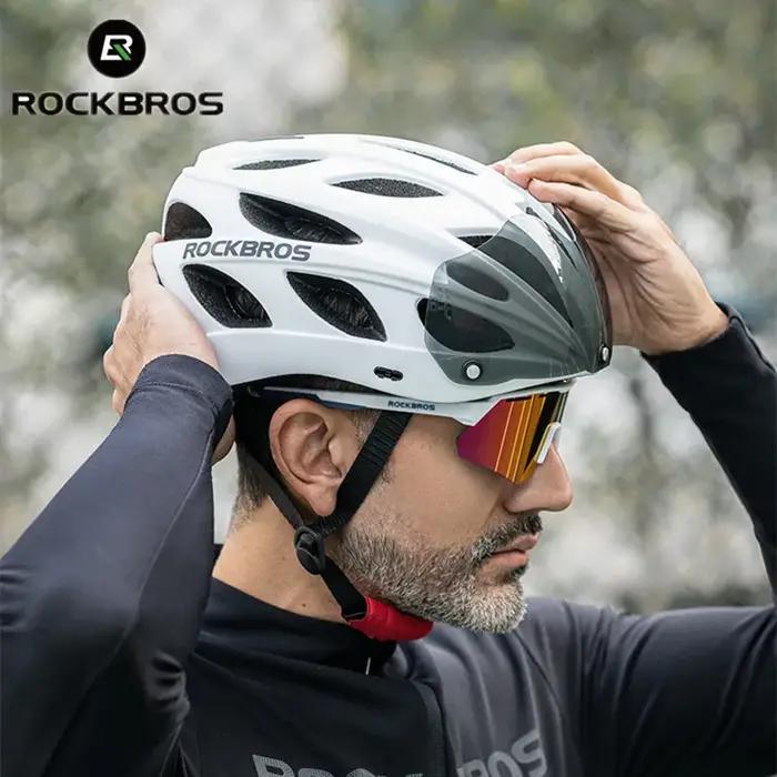ROCKBROS casque de vélo ultraléger 57-62 cm casque de cyclisme intégralement moulé respirant sécurit