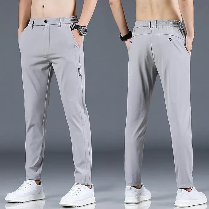 Pantalon de Golf Slim Fit pour hommes, haute qualité, élastique, tendance, polyvalent, décontracté,
