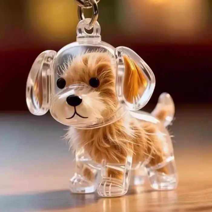 Boîte de rangement de poils de chien en forme de chien