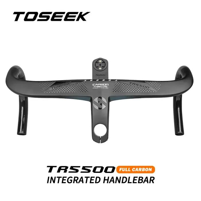 TOSEcavium-Guidon de vélo en carbone T800, route intégrée, TR5500, 28.6mm, support d'ordinateur de v