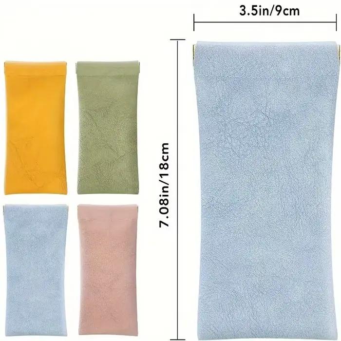 Étui à lunettes de soleil en cuir PU, fermeture automatique, sac de rangement pour lunettes, housse