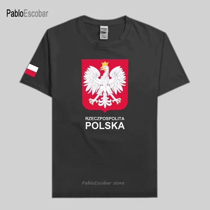 Pologne hommes t-shirts polonais pôle maillots hip hop nation coton t-shirt fitness vêtements hauts