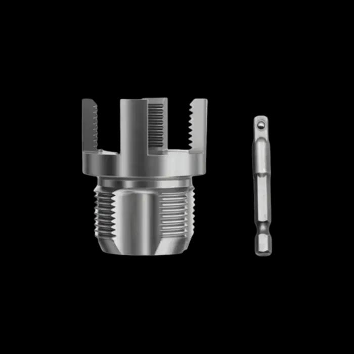Enfile-tuyau de 1 pouce, outil de taraudage de tuyaux internes et externes multi-usage, griffe puiss