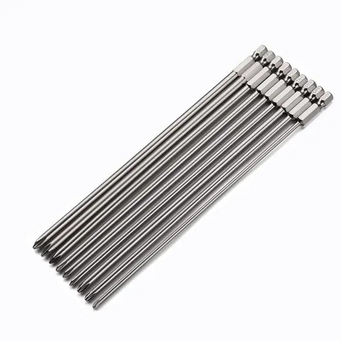 Tournevis croisé Phillips magnétique à tige hexagonale de 200mm de longueur, embout de tournevis éle