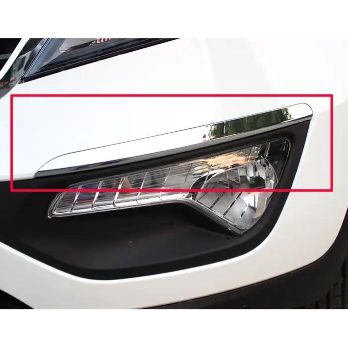 1 paire de cadre de phare antibrouillard avant gauche droit, bande lumineuse adaptée à Kia Sportage