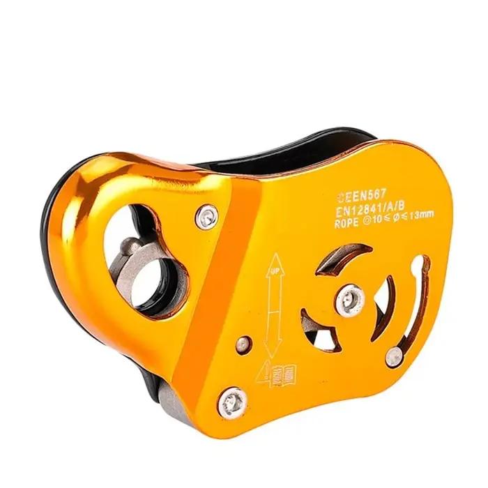 Dispositif de protection anti-chute avec blocage assisté par came, escalade, descente, sécurité, UL,