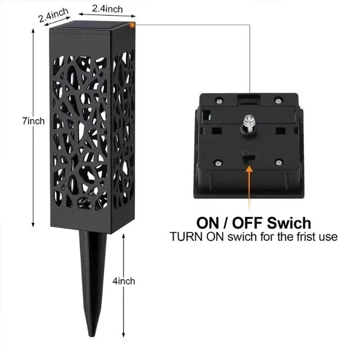 Lampes solaires de pelouse imperméables pour l'extérieur, décoration de jardin, lumière de Projectio