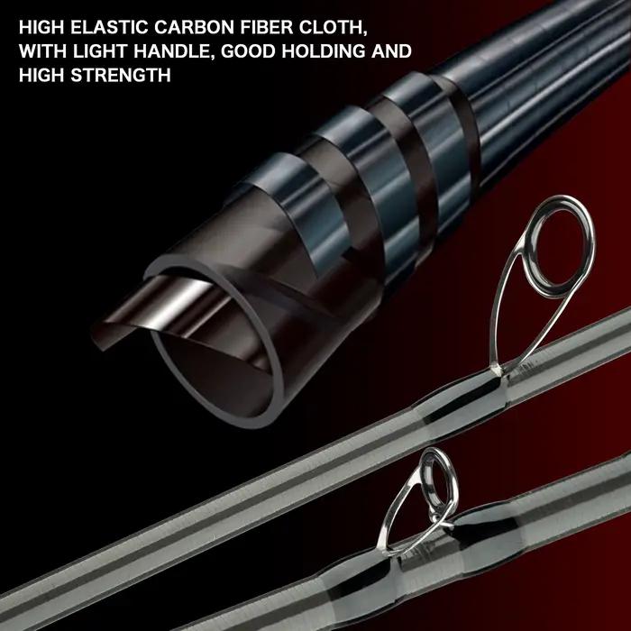 Canne à pêche spinning carbone BIUTIFU 5-35g ultra légère pour truite et pêche au leurre léger