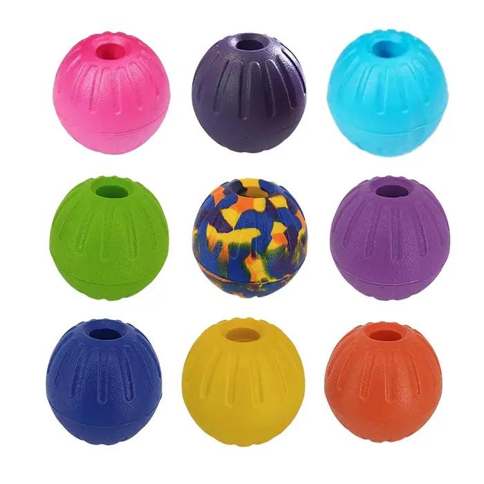 7 cm/9 cm Eva chien de compagnie en plein air formation balle creuse indestructible