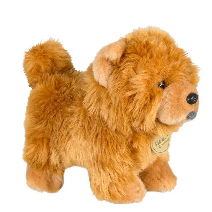 Aurora Chow Chow poupée Frise chiot en peluche chien en peluche poupée jouet fiable mignon Simulation animaux moelleux poupées cadeaux de noël